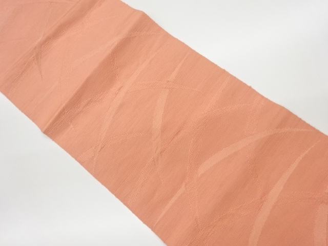 リサイクル　手織り紬芝草模様織出し名古屋帯